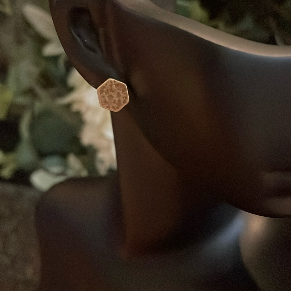 Melrose and Market Hammered Metal Post Earrings